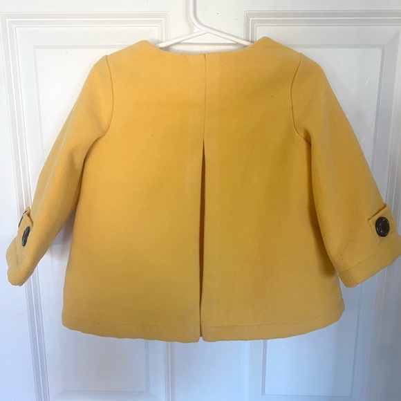 Maggie & Zoe Adorable Toddler Girl Mustard Yellow Coat/Jacket - 3t - Picture 2 of 5